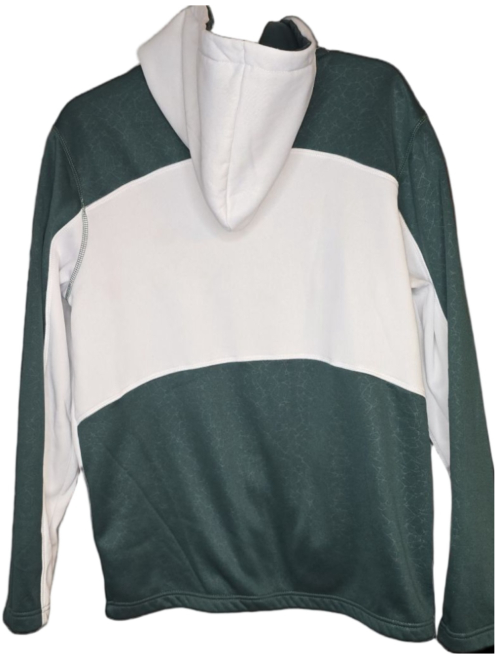 Michigan State Spartans Colosseum Full Zip Hoodie Jacket Mens M Green White - Picture 2 of 11